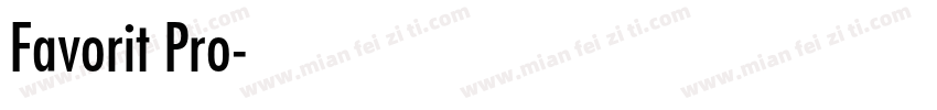 Favorit Pro字体转换
